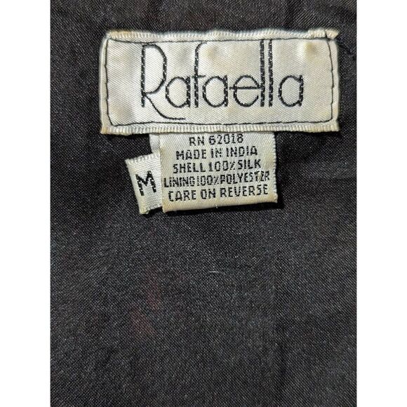 Rafaella Women's Black Beaded Silk Vest Size M - Picture 2 of 7